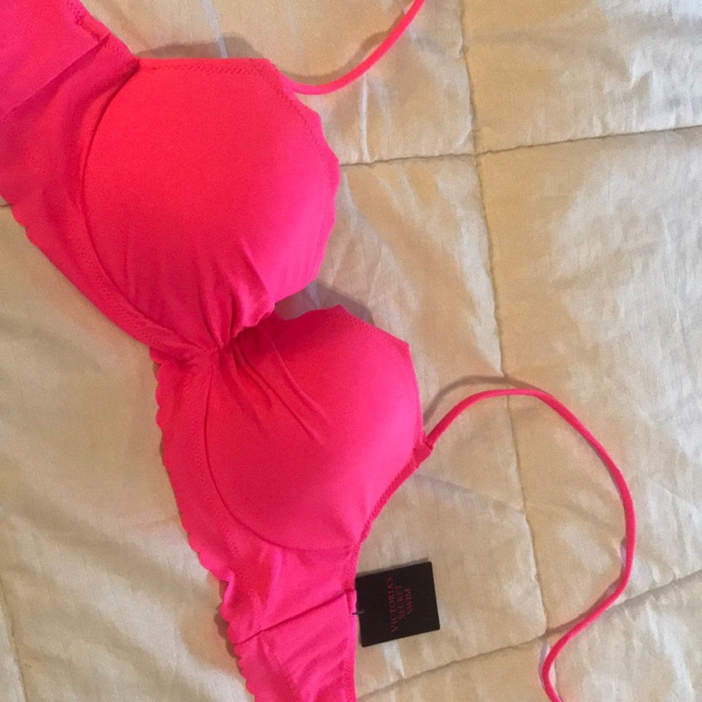 NWT Hot pink Victoria’s Secret suit!